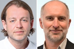 Erfolgreiche Projekteiter des millionenschweren DFG-Graduiertenkollegs "Interfaces – Multiscale Imaging and Analytics of Interfaces in Musculoskeletal Health": Prof. Dr. Björn Busse (UKE) und Prof. Dr. Alexander Schlaefer (TU Hamburg)&nbsp;