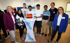 Das Projektteam Aishwarya Sirikanth, Bohdan Zdorovets, Sri Rama Saketh Iragavarapu, Yash Mahajan (nicht im